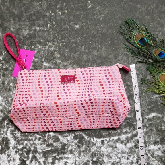 Betsey Johnson Heart Cosmetic Wristlet - Picture 7 of 8